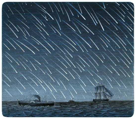 Fig. 3 - 1866 Leonid Meteor Storm