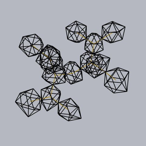 Radon-222, icosahedron structure