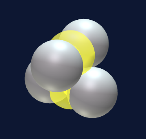 Helium-4 as densely packed structure 